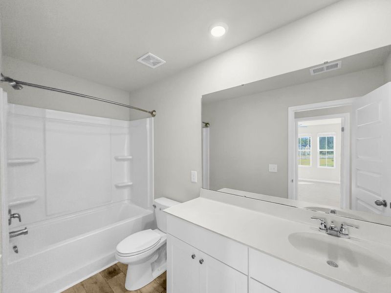 Furnished interior view inside a new home in Willow Bend Townhomes, North Charleston (Image 8). Furnished interior view inside a new home in Willow Bend Townhomes, North Charleston (Image 8).