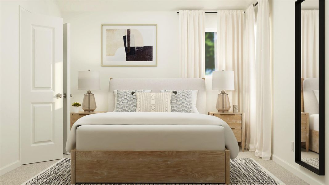 Furnished interior view inside a new home in Samara, League City (Image 10).