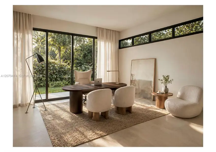 Furnished interior view inside a new home in , Miami (Image 15). Furnished interior view inside a new home in , Miami (Image 15).