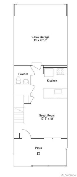 2D floor plan layout of this home in Parterre, Thornton, CO (Image 3).