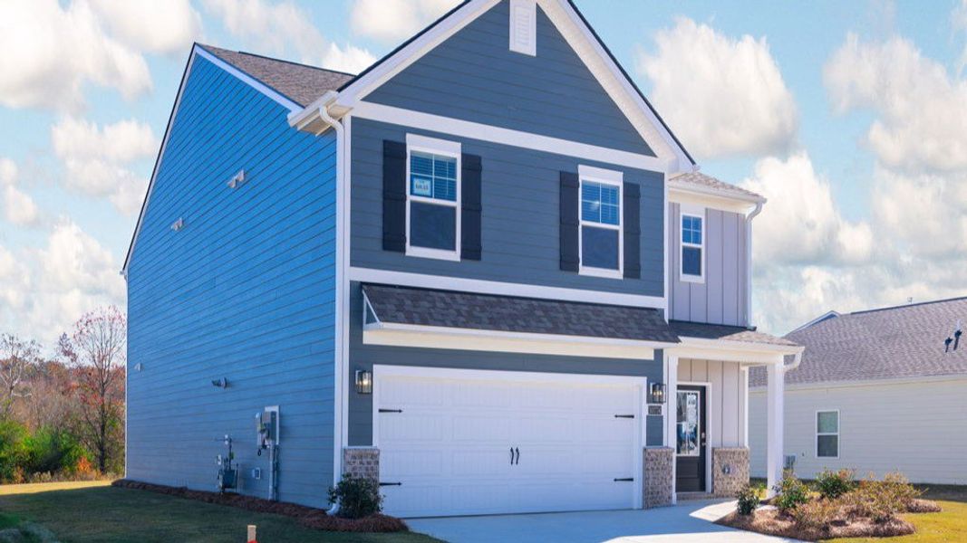 Front exterior of a new home in Prairie Pass, Apison, TN, highlighting curb appeal (Image 19).