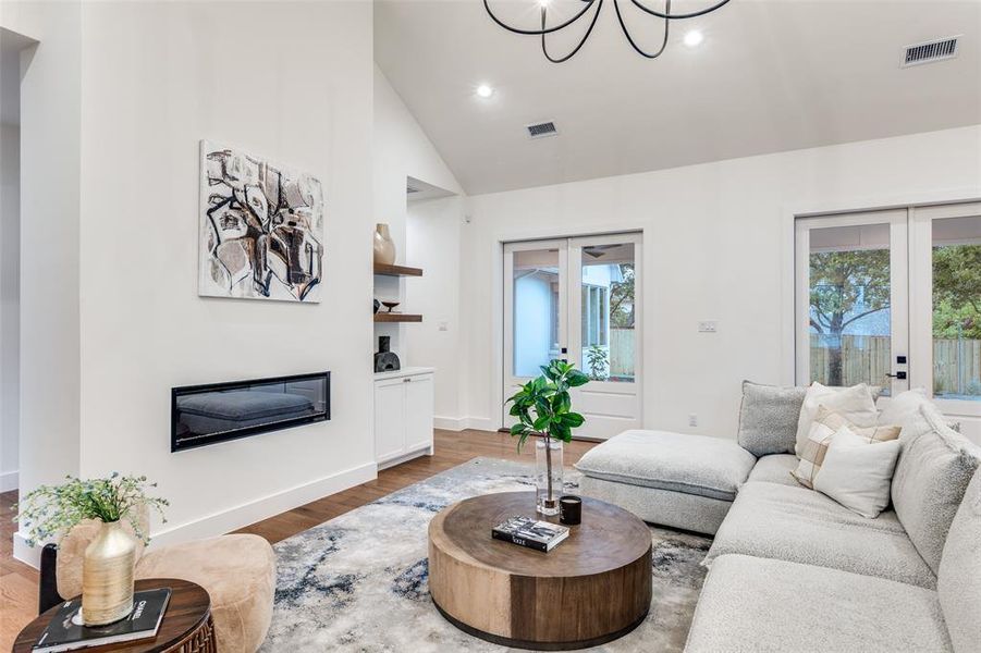 Furnished interior view inside a new home in , Dallas (Image 16). Furnished interior view inside a new home in , Dallas (Image 16).