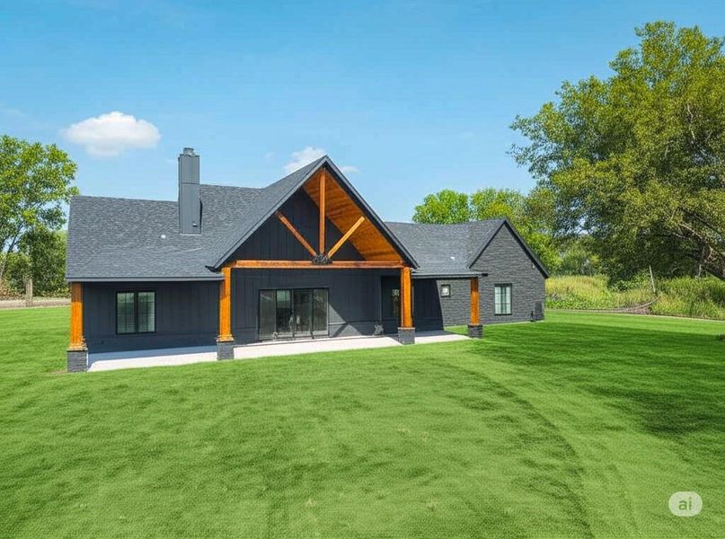 Front exterior of a new home in , Celeste, TX, highlighting curb appeal (Image 15).