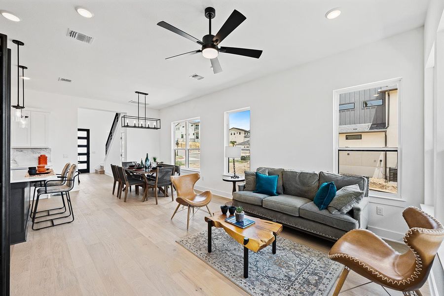 Living and dining area