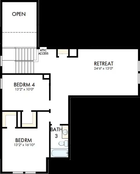 2D floor plan layout of this home in Creekshaw – Classic, Royse City, TX (Image 3). 2D floor plan layout of this home in Creekshaw – Classic, Royse City, TX (Image 3).