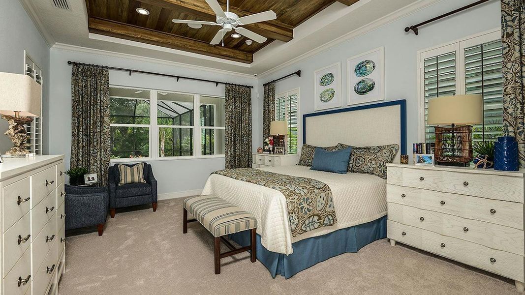 Furnished interior view inside a new home in Boca Royale Golf & Country Club Real Estate and Homes for Sale in Englewood, FL - Neal Communities, Englewood (Image 12).