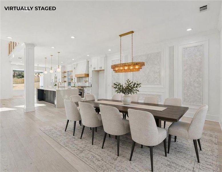 Furnished interior view inside a new home in , Grayson (Image 9).