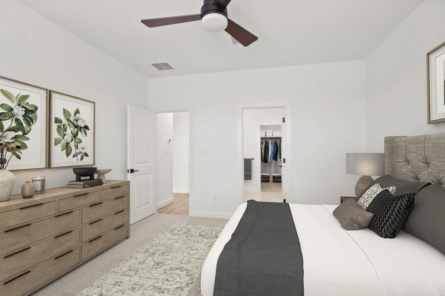 Private primary suite (*Photo not of actual home and used for illustration purposes only.)