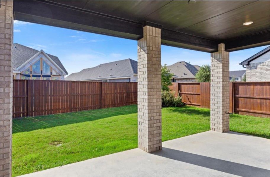 Extended patio upgrade, perfect for outdoor entertaining and enjoying the backyard with gas connection for outdoor cooking. Extended patio upgrade, perfect for outdoor entertaining and enjoying the backyard with gas connection for outdoor cooking.