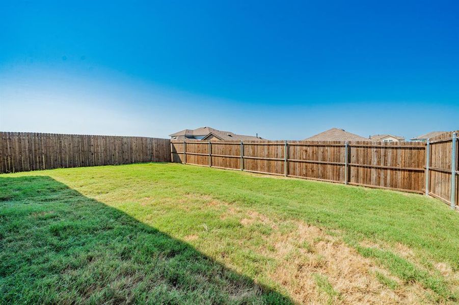 View of fenced backyard View of fenced backyard