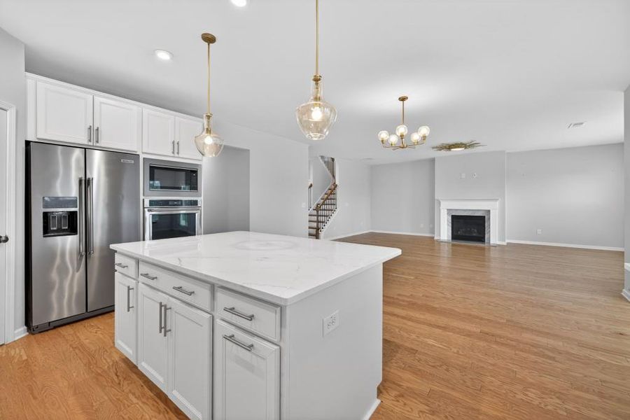 Furnished interior view inside a new home in Reunion, Flowery Branch (Image 14).
