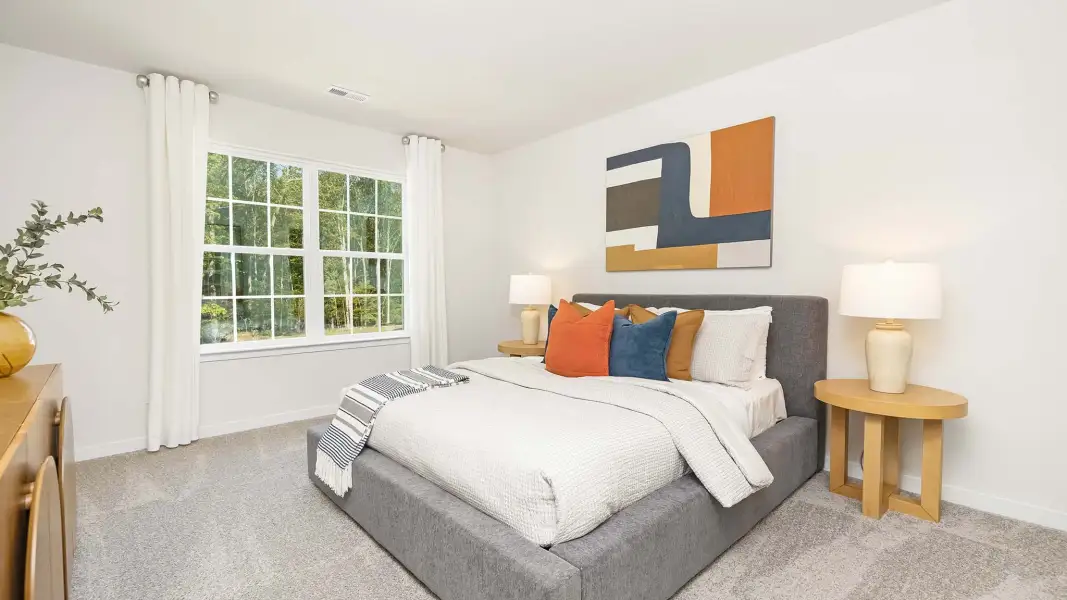 Furnished interior view inside a new home in Reedy Creek Preserve, Charlotte (Image 22).