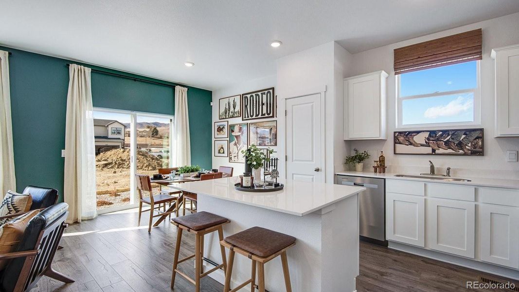Furnished interior view inside a new home in The Ridge at Lorson Ranch, Colorado Springs (Image 23).