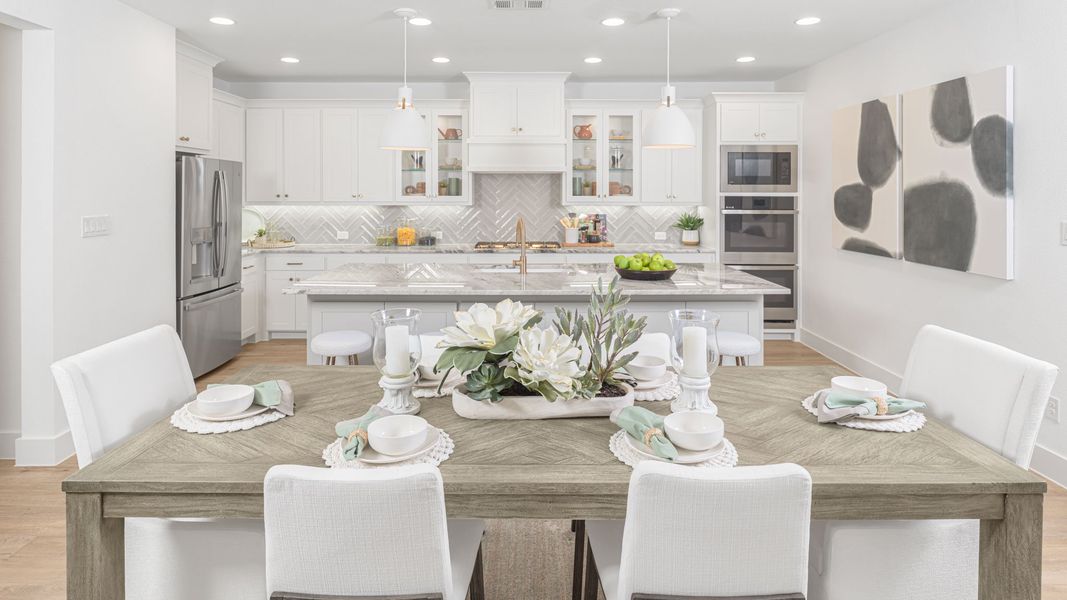 Furnished interior view inside a new home in Landmark, Denton (Image 8).