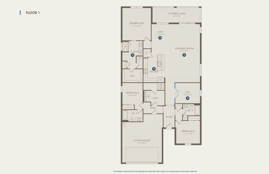 Medina Floor Plan, Quick Move-In Home, Floor 1