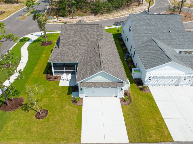 Representative exterior photo of a completed home built from the Grantville by Bill Clark Homes in The Sanctuary at Sunset Beach, Sunset Beach, NC (Image 34).