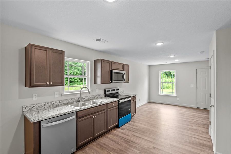 Representative furnished interior of a home built from the Elliott by Enchanted Homes in Gentry Place, Spartanburg (Image 3).