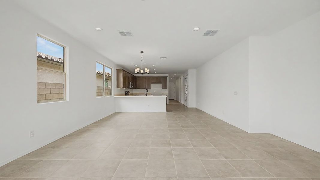 Representative furnished interior of a home built from the Larkspur by DRB Homes in The Villas at Mystic, Peoria (Image 6).