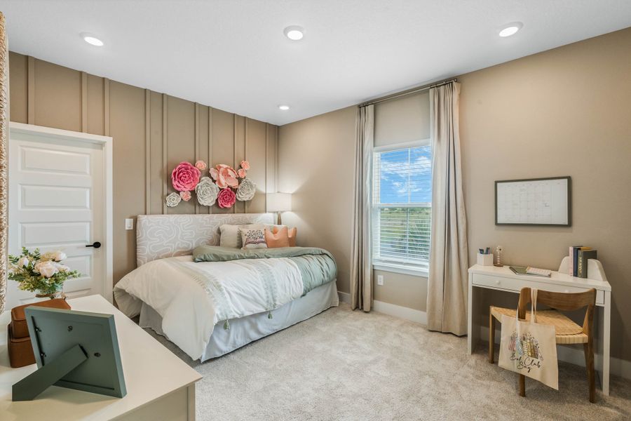 Furnished interior view inside a new home in Harvest at Ovation - Townhomes, Winter Garden (Image 35).
