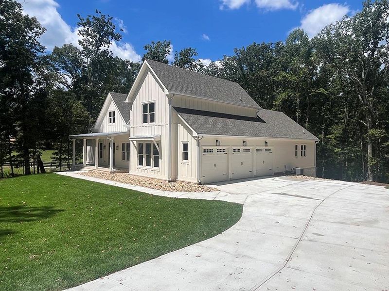 Front exterior of a new home in , White, GA, highlighting curb appeal (Image 2).