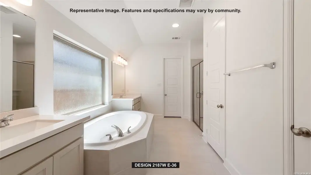 Furnished interior view inside a new home in Meadows of Mill Creek, Seguin (Image 4).