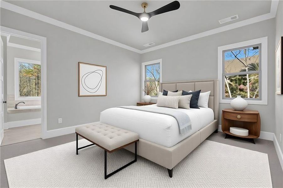 Furnished interior view inside a new home in , Gainesville (Image 15).