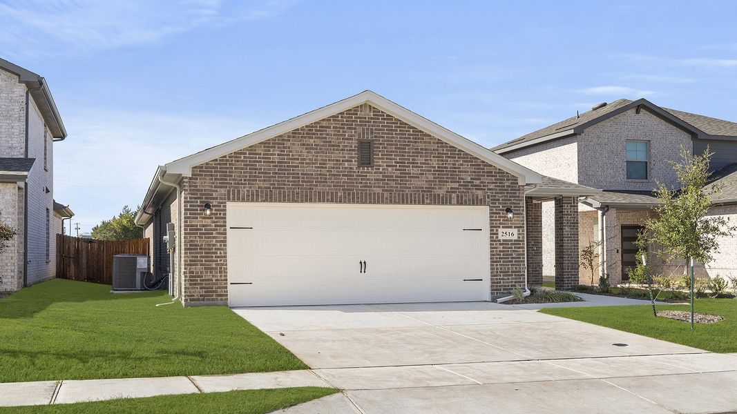 Front exterior of a new home in Churchill, Anna, TX, highlighting curb appeal (Image 20).