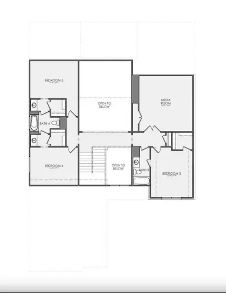 2D floor plan layout of this home in The Grove, North Richland Hills, TX (Image 3). 2D floor plan layout of this home in The Grove, North Richland Hills, TX (Image 3).
