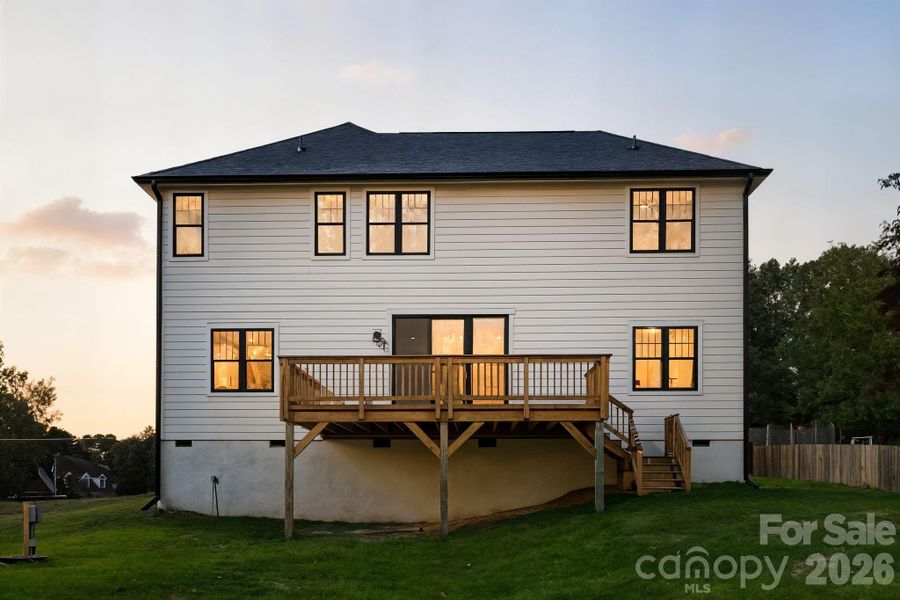 Exterior details and patio area of a home in , Mooresville (Image 32).