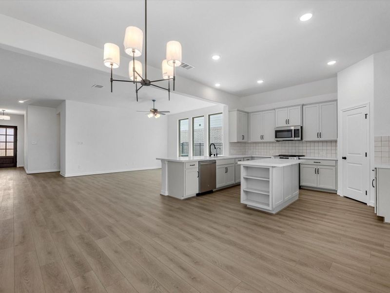 Furnished interior view inside a new home in Cedar Pointe, Crosby (Image 6).