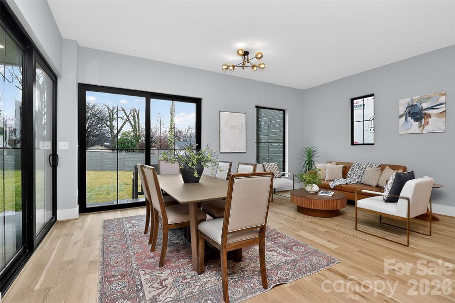 Furnished interior view inside a new home in , Charlotte (Image 4).
