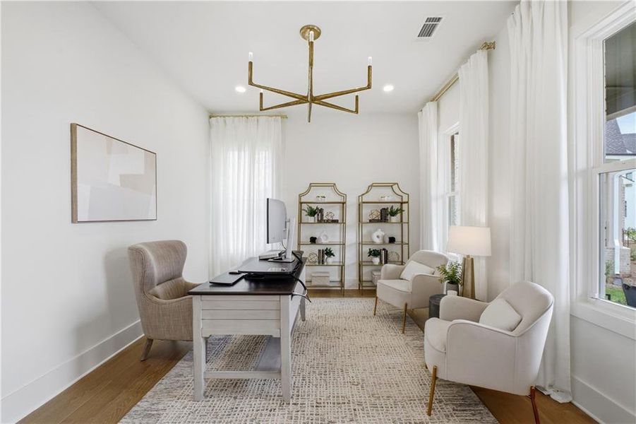 Furnished interior view inside a new home in , Alpharetta (Image 30).