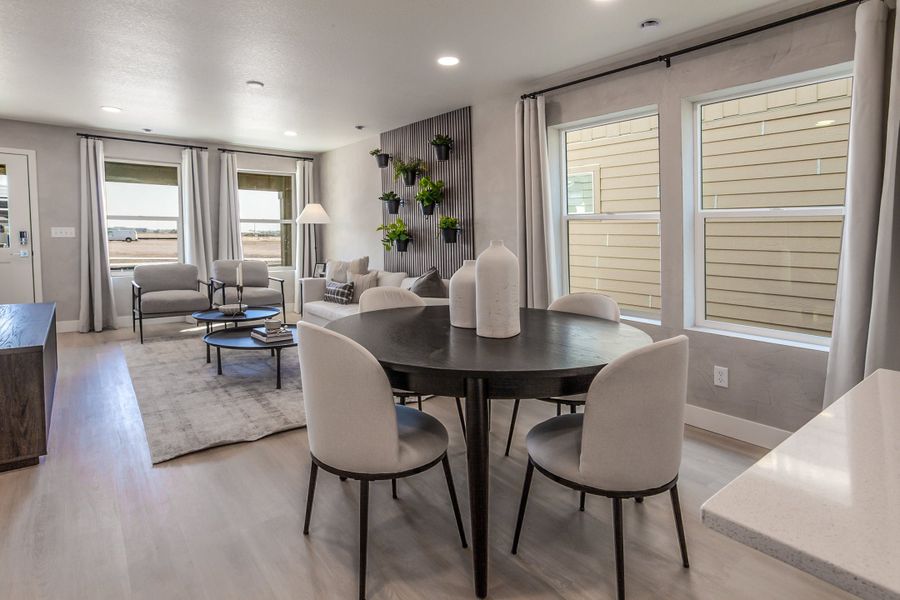 Representative furnished interior of a home built from the Magnolia by Hartford Homes in Bloom, Fort Collins (Image 13).