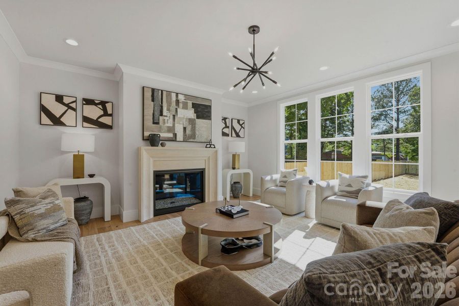 Furnished interior view inside a new home in , Charlotte (Image 43). Furnished interior view inside a new home in , Charlotte (Image 43).