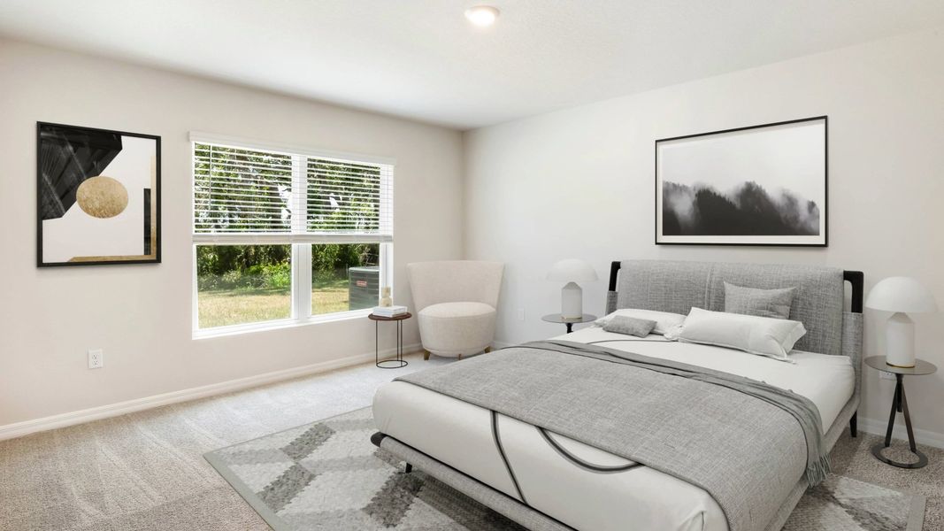 Representative furnished interior of a home built from the Aria by D.R. Horton in Oakfield Lakes, Parrish (Image 12).