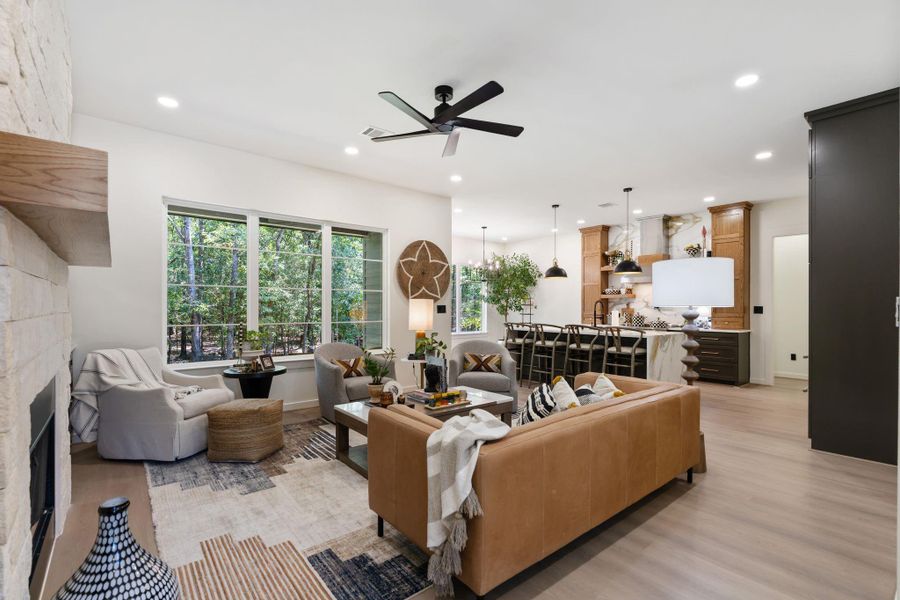 Furnished interior view inside a new home in , Livingston (Image 8).