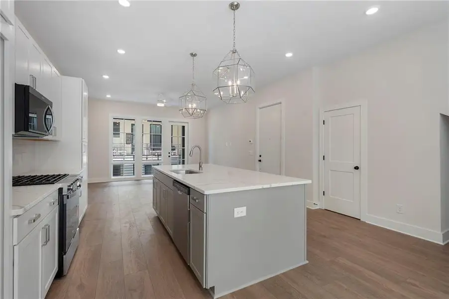 Furnished interior view inside a new home in , Atlanta (Image 6).