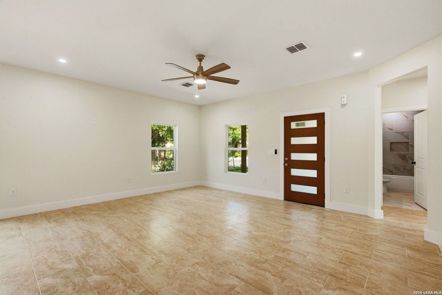 Spacious, unfurnished interior of a new home in , San Antonio (Image 15). Spacious, unfurnished interior of a new home in , San Antonio (Image 15).