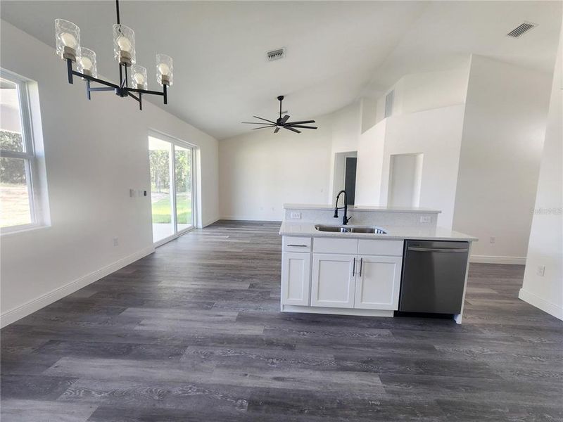 Furnished interior view inside a new home in , Dunnellon (Image 7).