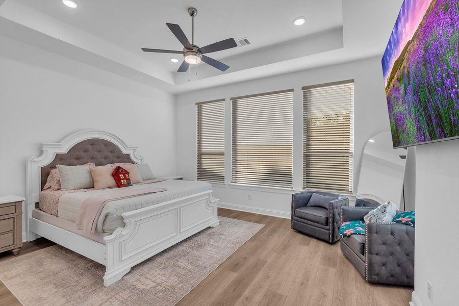 Furnished interior view inside a new home in The Highlands - 65', Porter (Image 41). Furnished interior view inside a new home in The Highlands - 65', Porter (Image 41).