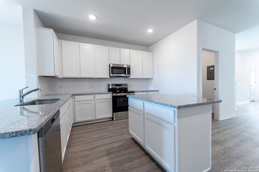 Furnished interior view inside a new home in Katzer Ranch, Converse (Image 3).