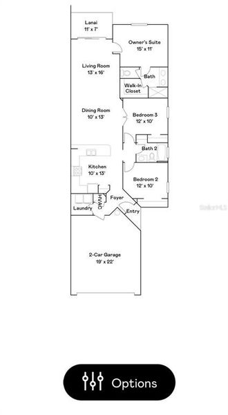 2D floor plan layout of this home in , Englewood, FL (Image 4).