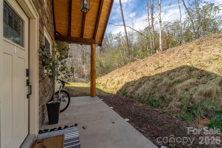 Exterior details and patio area of a home in , Bryson City (Image 29). Exterior details and patio area of a home in , Bryson City (Image 29).