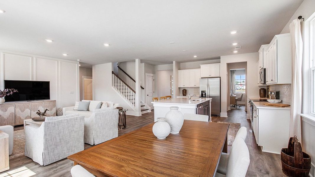 Representative furnished interior of a home built from the HARBOR OAK by D.R. Horton in The Forest at Black Bear, Longs (Image 5).