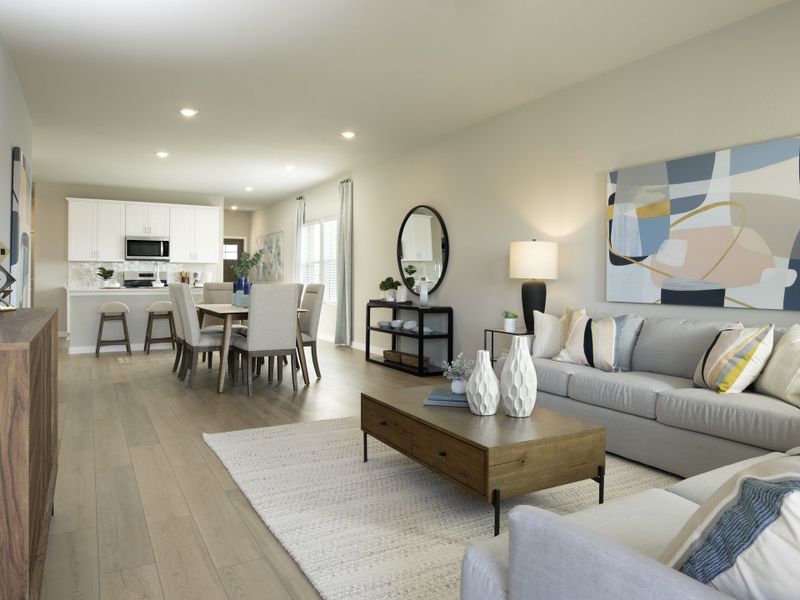Furnished interior view inside a new home in Southridge, Princeton (Image 5).