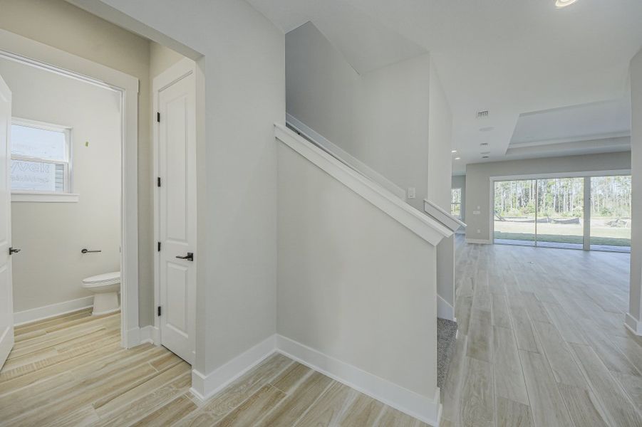 Representative unfurnished interior of a home built from the Julington by Riverside Homes in Hidden Creek at SilverLeaf 70' Series, St. Augustine (Image 38).