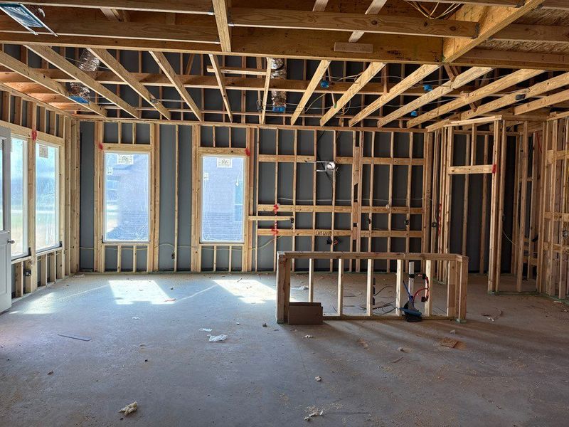 In-progress construction of a new home in Covenant Springs, Springtown, TX (Image 4).