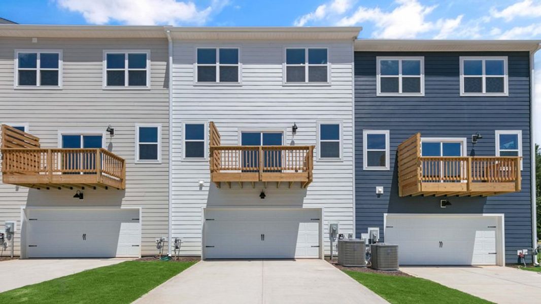 Representative exterior photo of a completed home built from the HADLEIGH by D.R. Horton in The Townes Park, Apex, NC (Image 26).