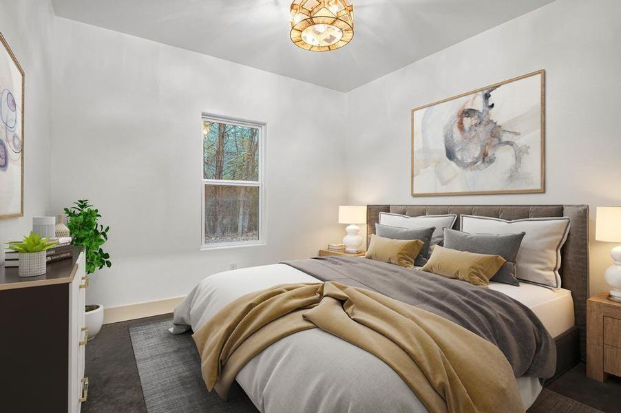 Guest Bedroom shown with Virtual Staging