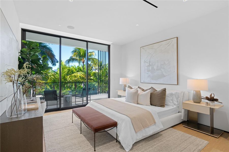 Furnished interior view inside a new home in , Miami Beach (Image 39).